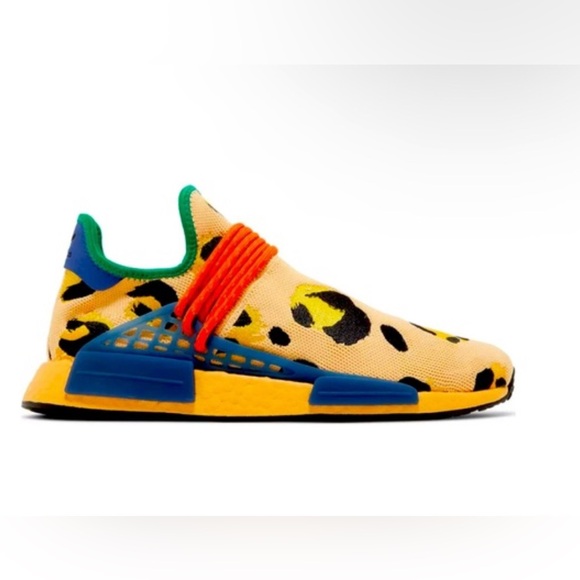 Adidas NEW Pharrell x NMD Human Race Animal Print - Pulse Amber NWT - Picture 1 of 13